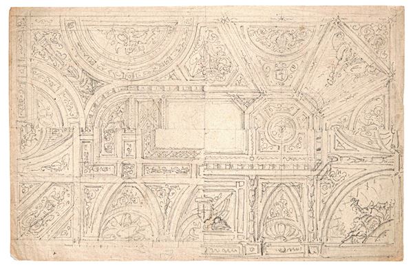 Scuola del XVIII secolo Studio di volta