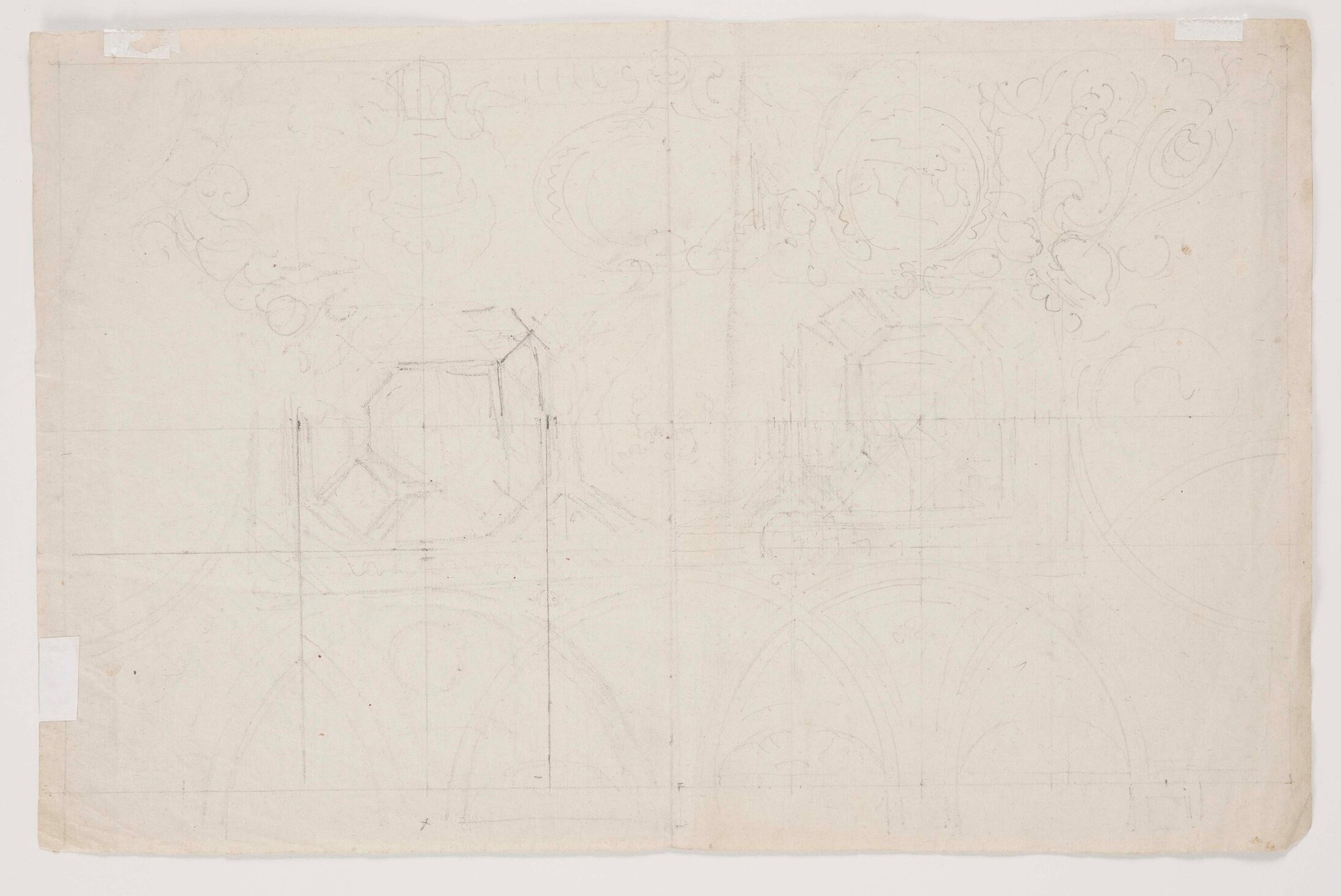 Scuola del XVIII secolo, Studio di volta