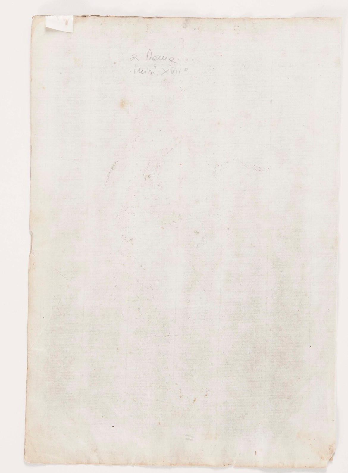 Scuola romana di fine XVII secolo, San Giuseppe (?), matita rossa e bianca su carta