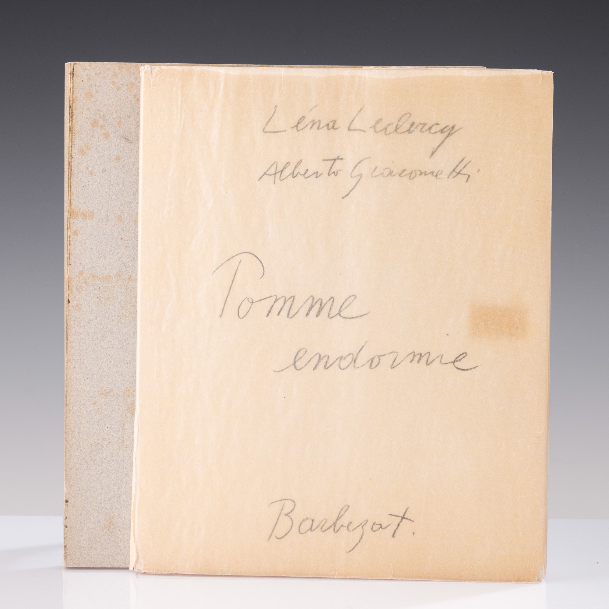 Alberto Giacometti - Léna Leclercq - Giacometti, Pomme endormie