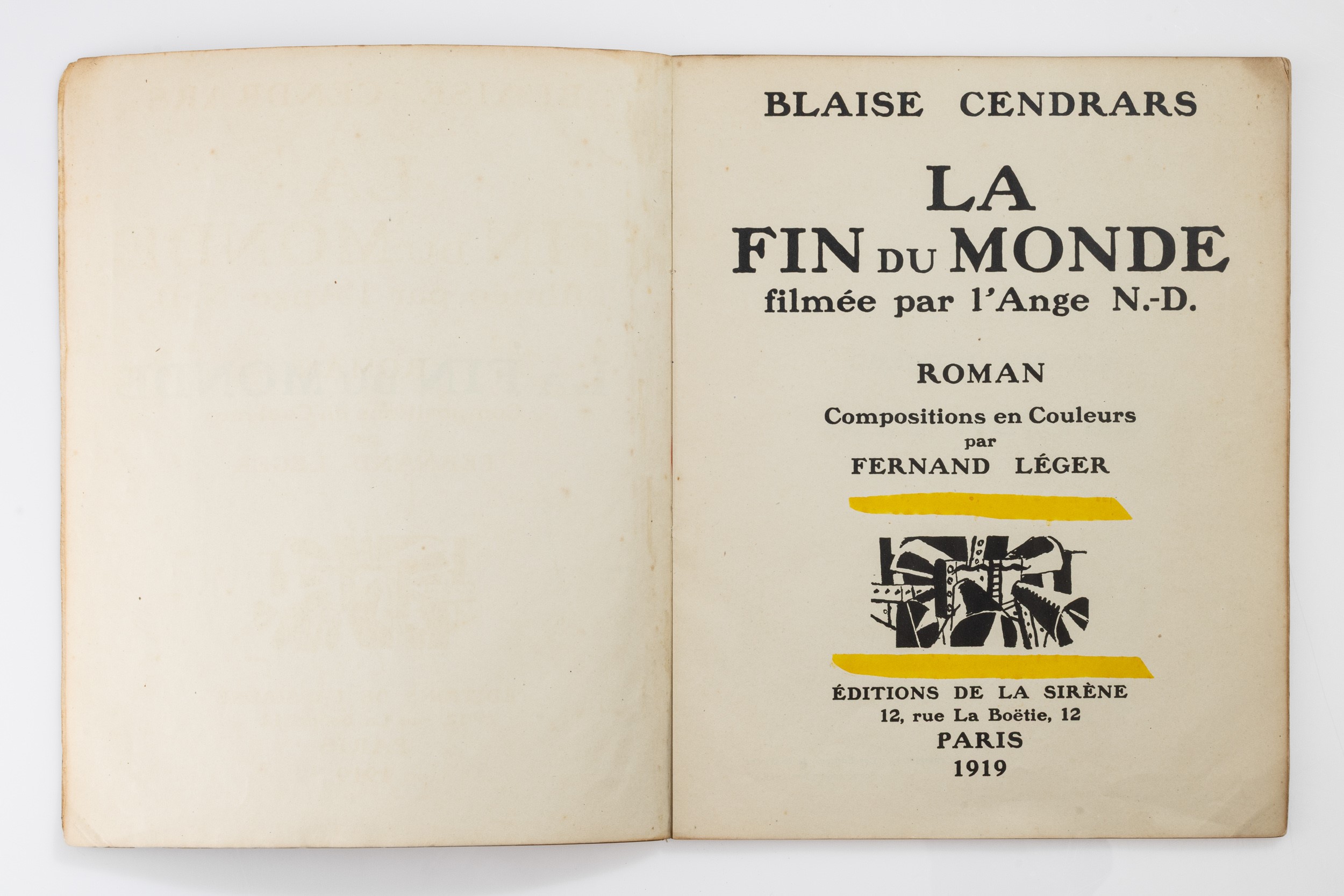 Fernand Léger - Blaise Cendrars - Fernand Léger, Blaise Cendrars, La fin du Monde, filmée par l'A...