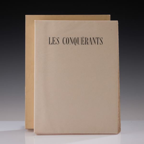 André Masson - Malraux André - Les Conquérants, Trente-trois eaux-fortes originales en deux couleurs gravées par André Masson.