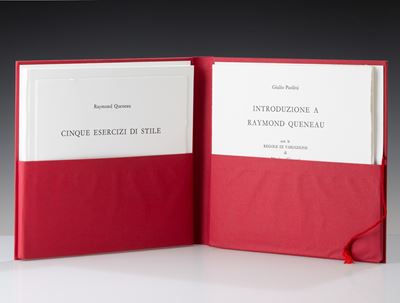 Giulio Paolini, Cinque esercizi di stile: Introduzione a Raymond Queneau (cinque acqueforti color...