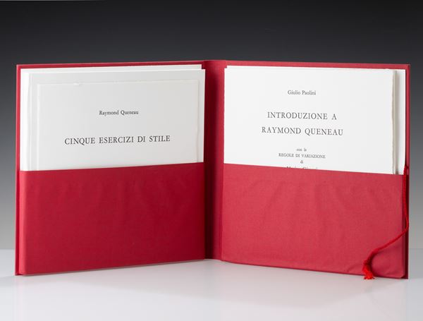 Giulio Paolini - Raymond Queneau - Cinque esercizi di stile - Introduzione a Raymond Queneau