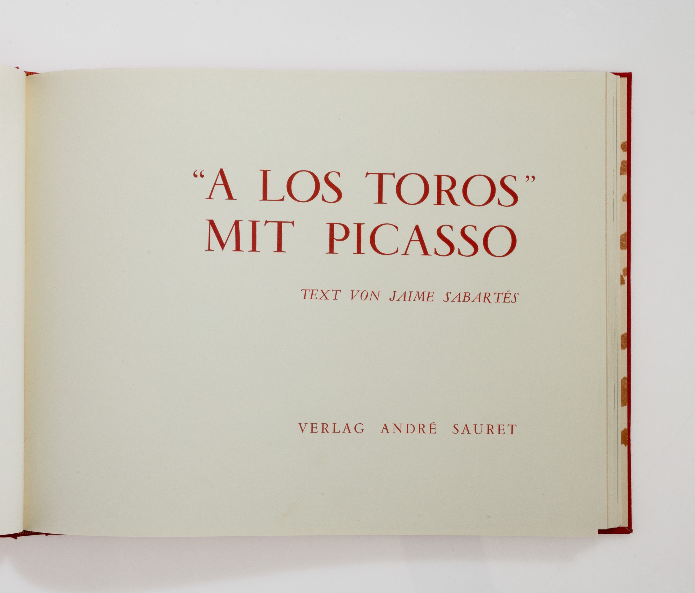 Pablo Picasso - A los toros (libro d'artista con litografie)