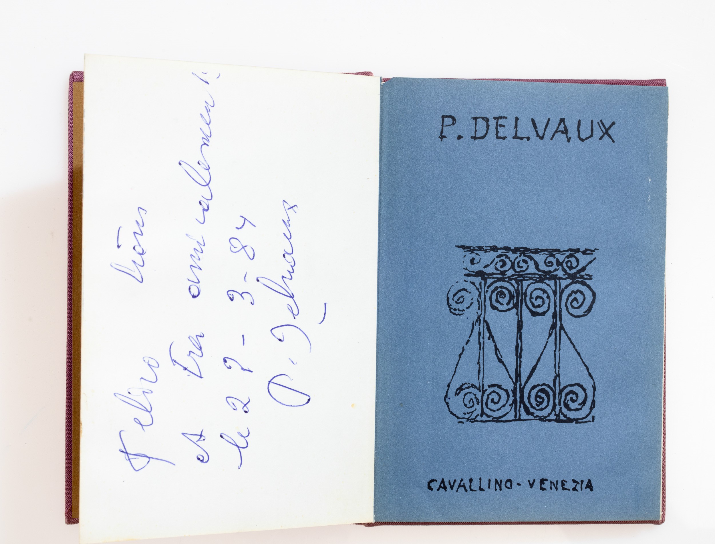 Paul Delvaux - Leporello firmato e numerato (colophon), 1966