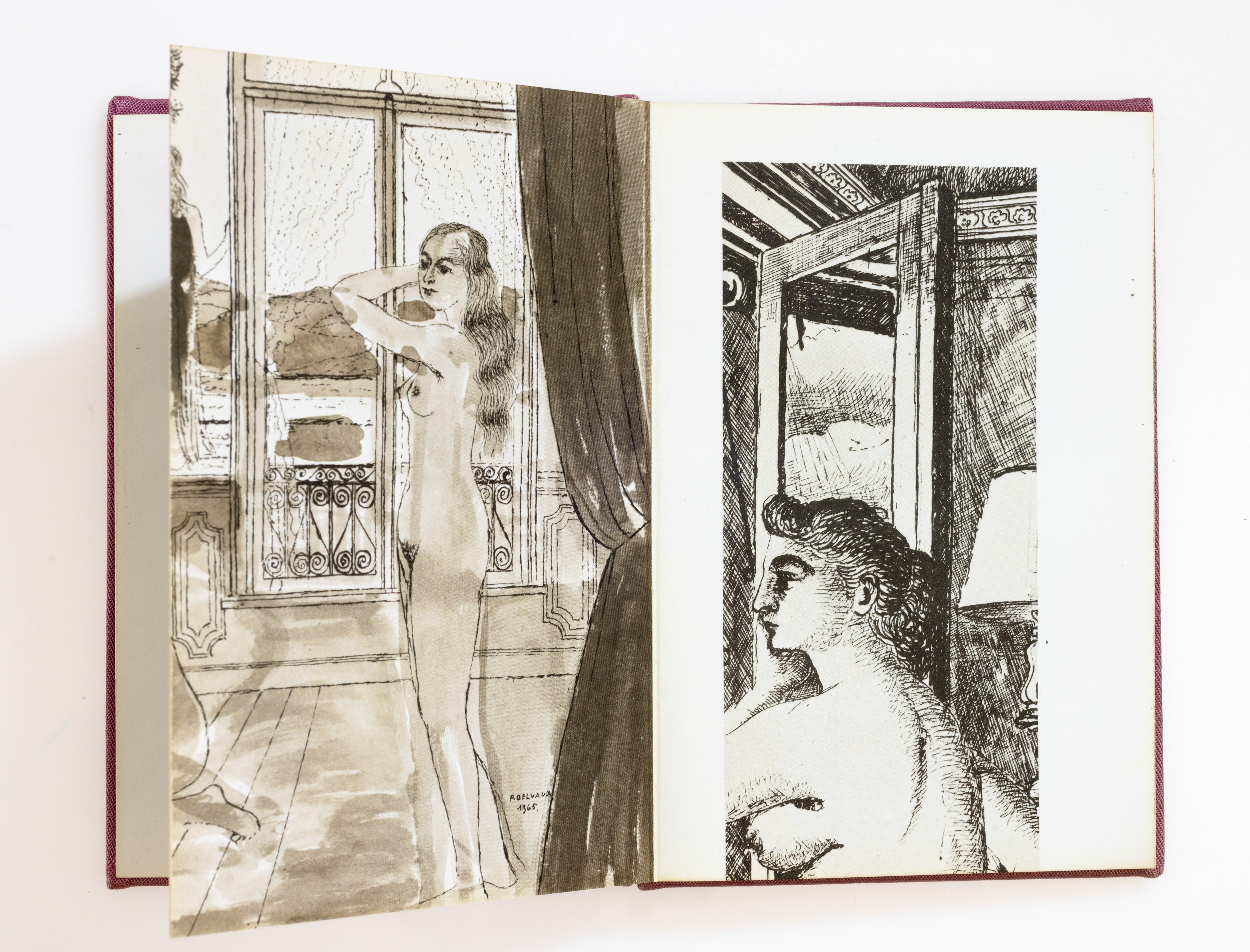 Paul Delvaux - Leporello firmato e numerato (colophon), 1966