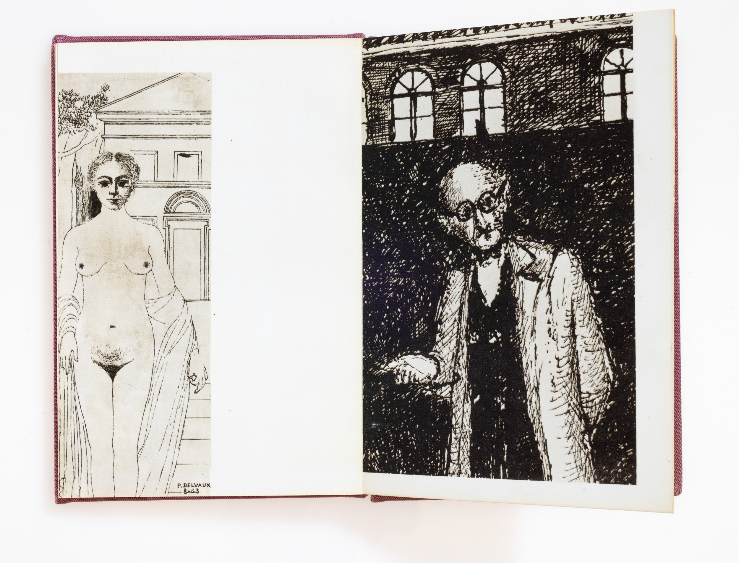 Paul Delvaux - Leporello firmato e numerato (colophon), 1966