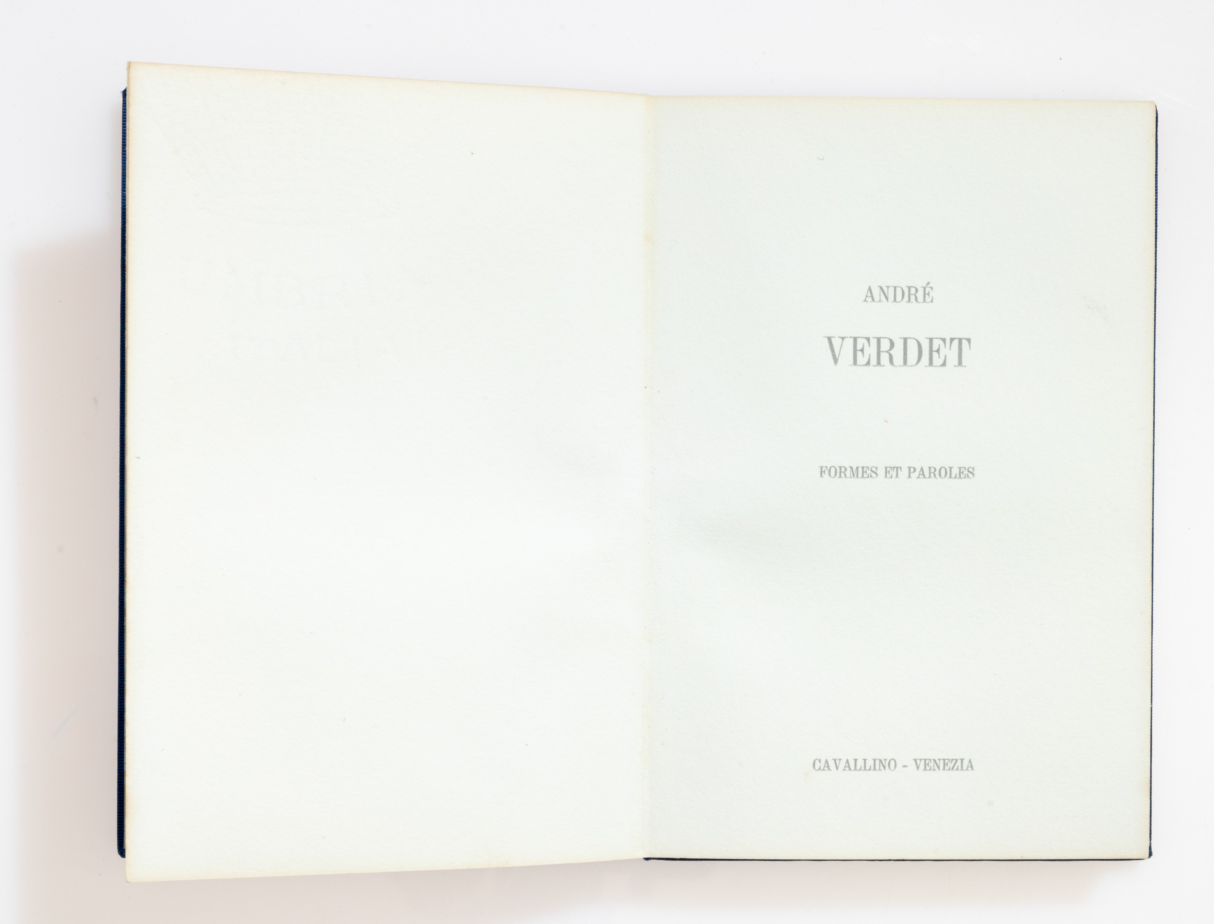 André Verdet - Formes et paroles, leporello firmato e numerato