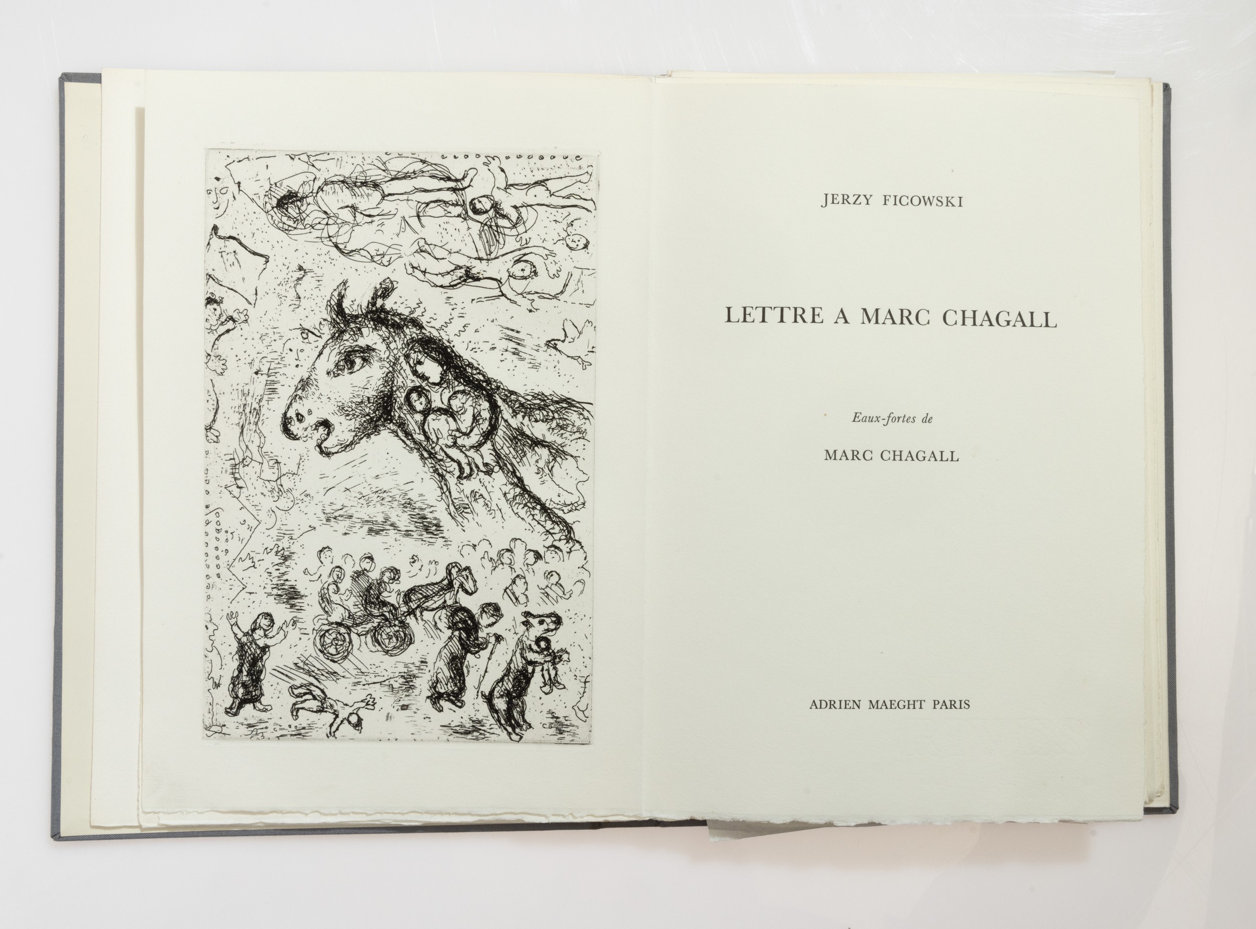 Marc Chagall - Jerzy Ficowski - Chagall, Marc; Ficowski, Jerzy, Lettre à Marc Chagall, libro d'ar...