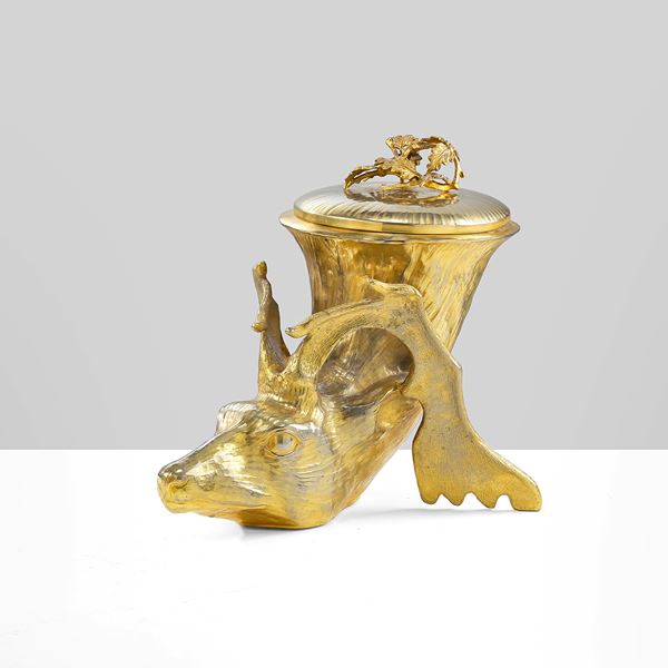 Champagne bucket deer