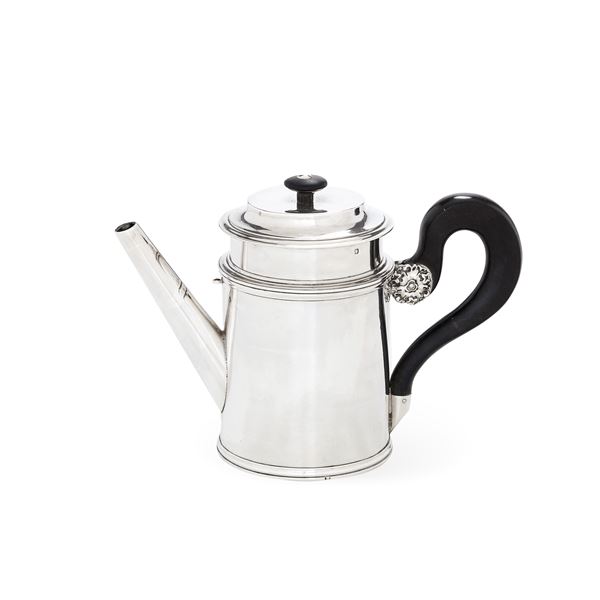 Caffettiera. Parigi, XIX secolo. Argentiere Cosson Corby