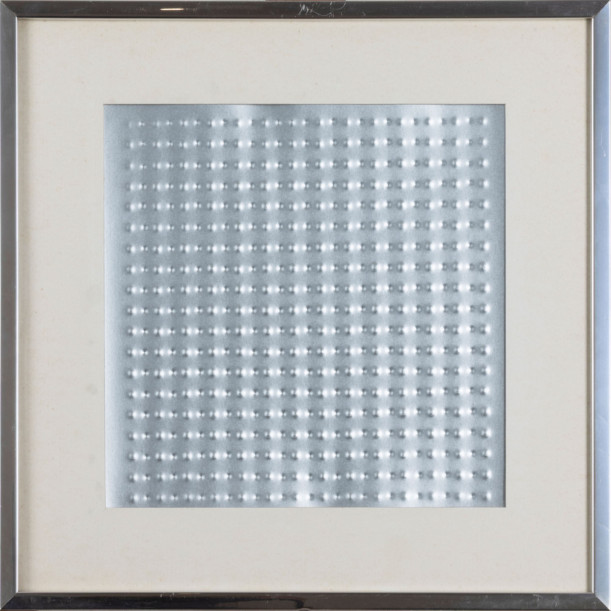 Enrico Castellani - Rilievo in serigrafia (44 × 44 cm)