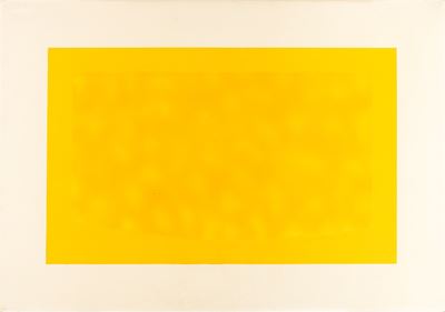 Senza titolo, tecnica mista su carta applicata su cartone (1974)