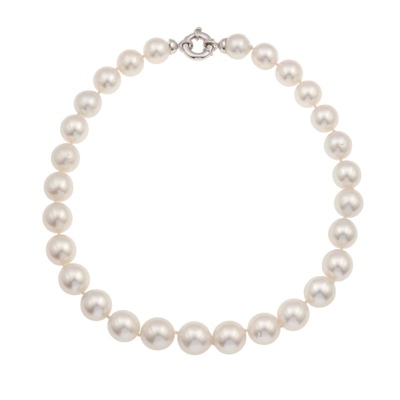 Girocollo con perle Australia  - Asta Fine Jewellery - Cambi Casa d'Aste
