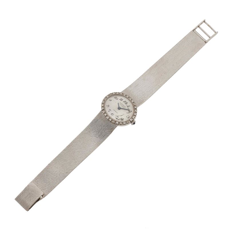 Diamond and gold lady's wristwatch. Signed Lidher and numbered 33708. Damages. The movement has not been tested for the accuracy of time and may need a service  - Auction Fine Jewellery - Cambi Casa d'Aste