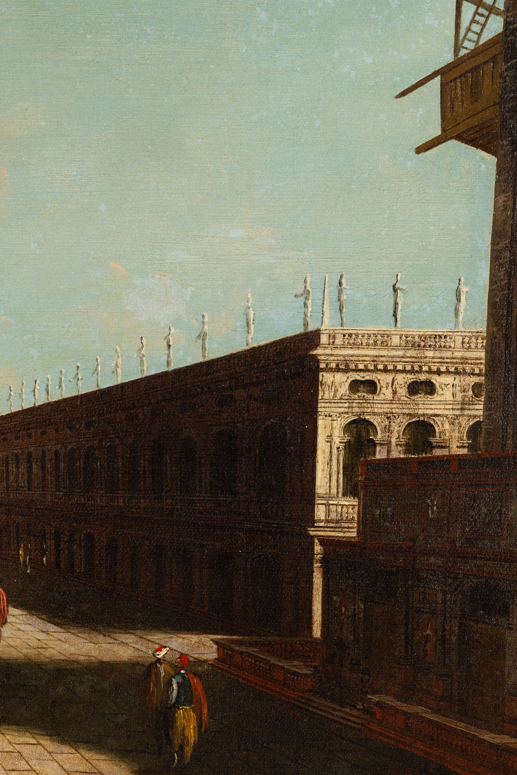 La piazzetta di San Marco a Venezia all'ora del tramonto