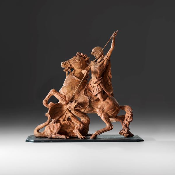 Fiandre, XVII-XVIII secolo San Giorgio e il drago