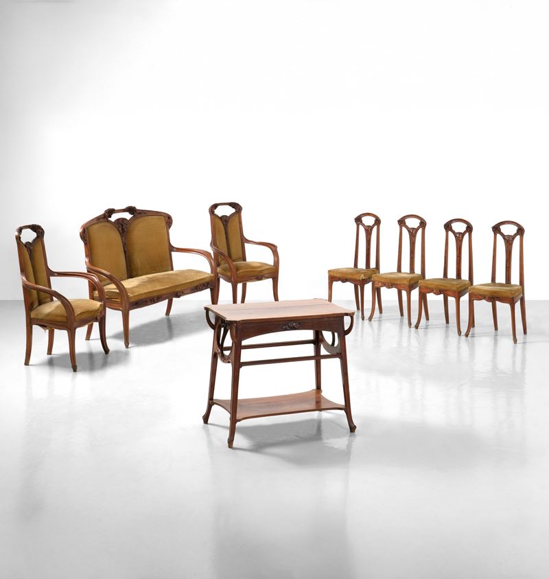 Louis Majorelle : Importante salotto mod. aux Clématites  - Asta Design - Cambi Casa d'Aste