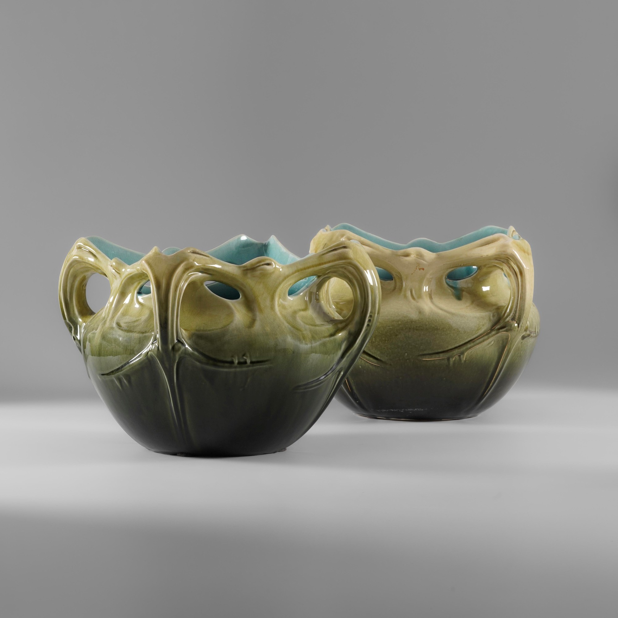 Hector Guimard - Coppia di cache-pots mod. Chalmont