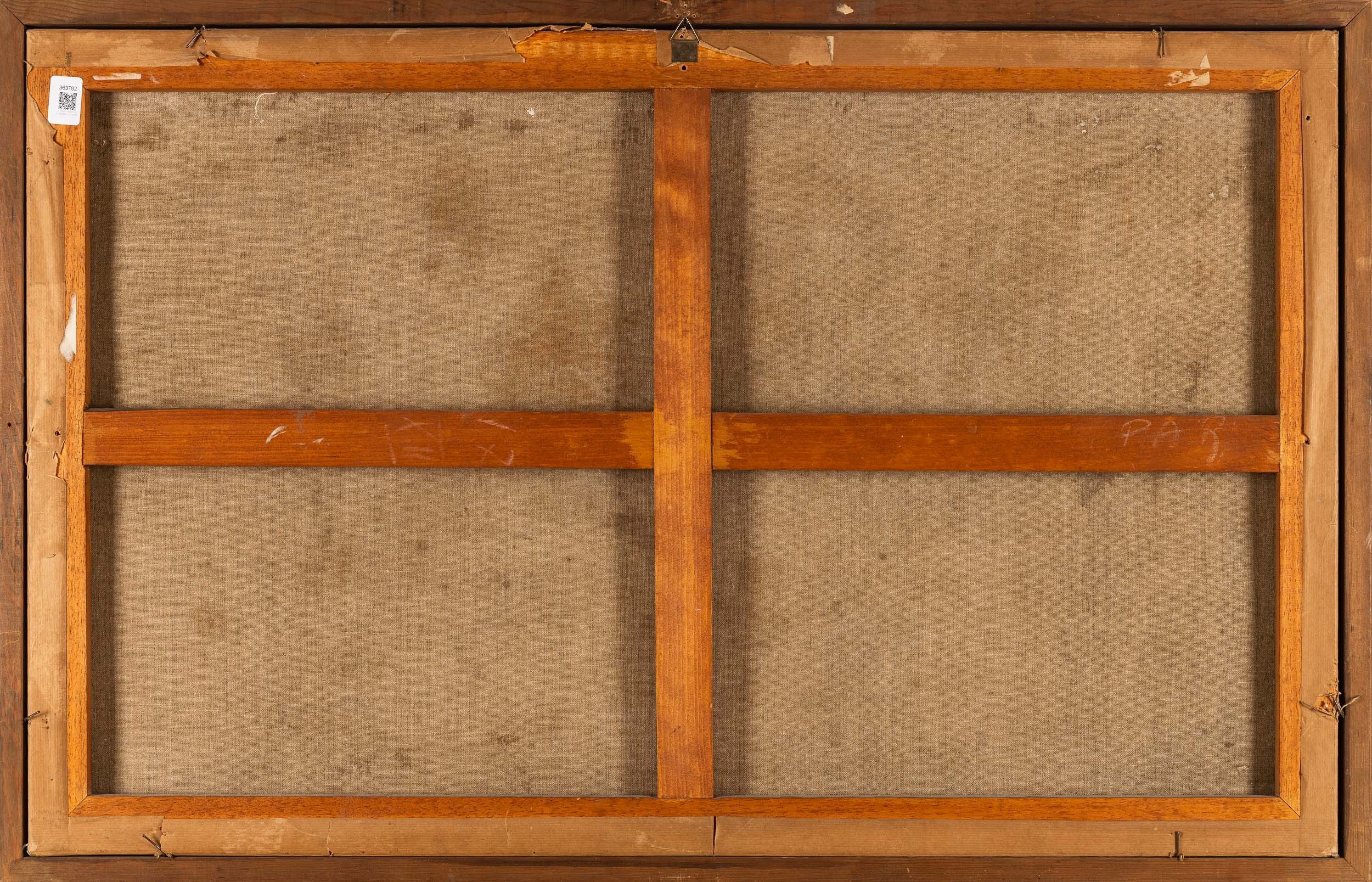 Trompe-l'oeil con stampe, fogli e dipinto