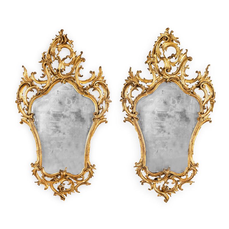 Coppia di specchiere. Lombardia, XVIII secolo  - Auction Fine Art Selection - Cambi Casa d'Aste