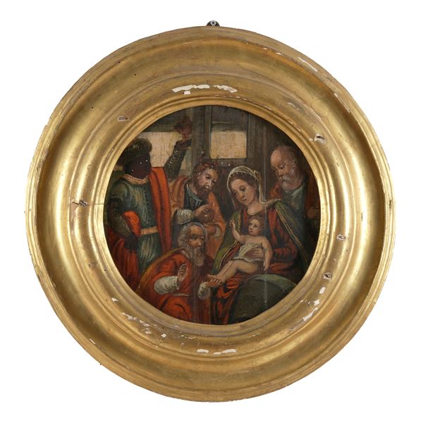 Scuola veneto-cretese del XVII secolo Adorazione dei Magi