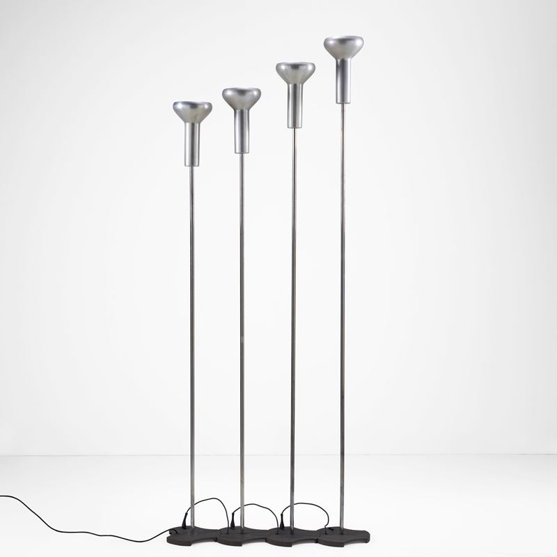 Gino Sarfatti : Quattro lampade da terra mod. 1073  - Auction Design Properties - Cambi Casa d'Aste