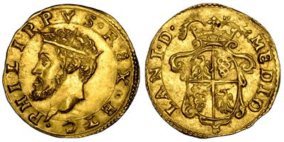 Filippo II d'Austria, Scudo d'oro, 1554-1598