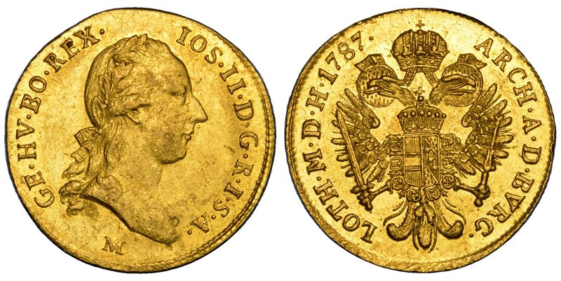 MILANO. GIUSEPPE II D'ASBURGO-LORENA, 1780-1790. Zecchino 1787.  - Auction Numismatics - Cambi Casa d'Aste