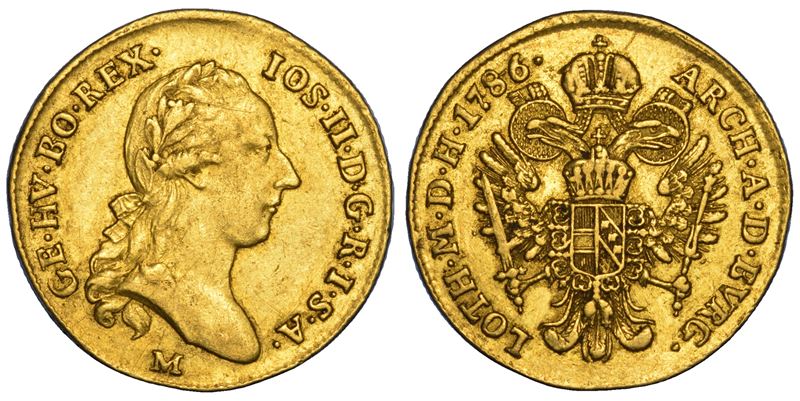 MILANO. GIUSEPPE II D'ASBURGO-LORENA, 1780-1790. Zecchino 1786.  - Asta Numismatica - Cambi Casa d'Aste