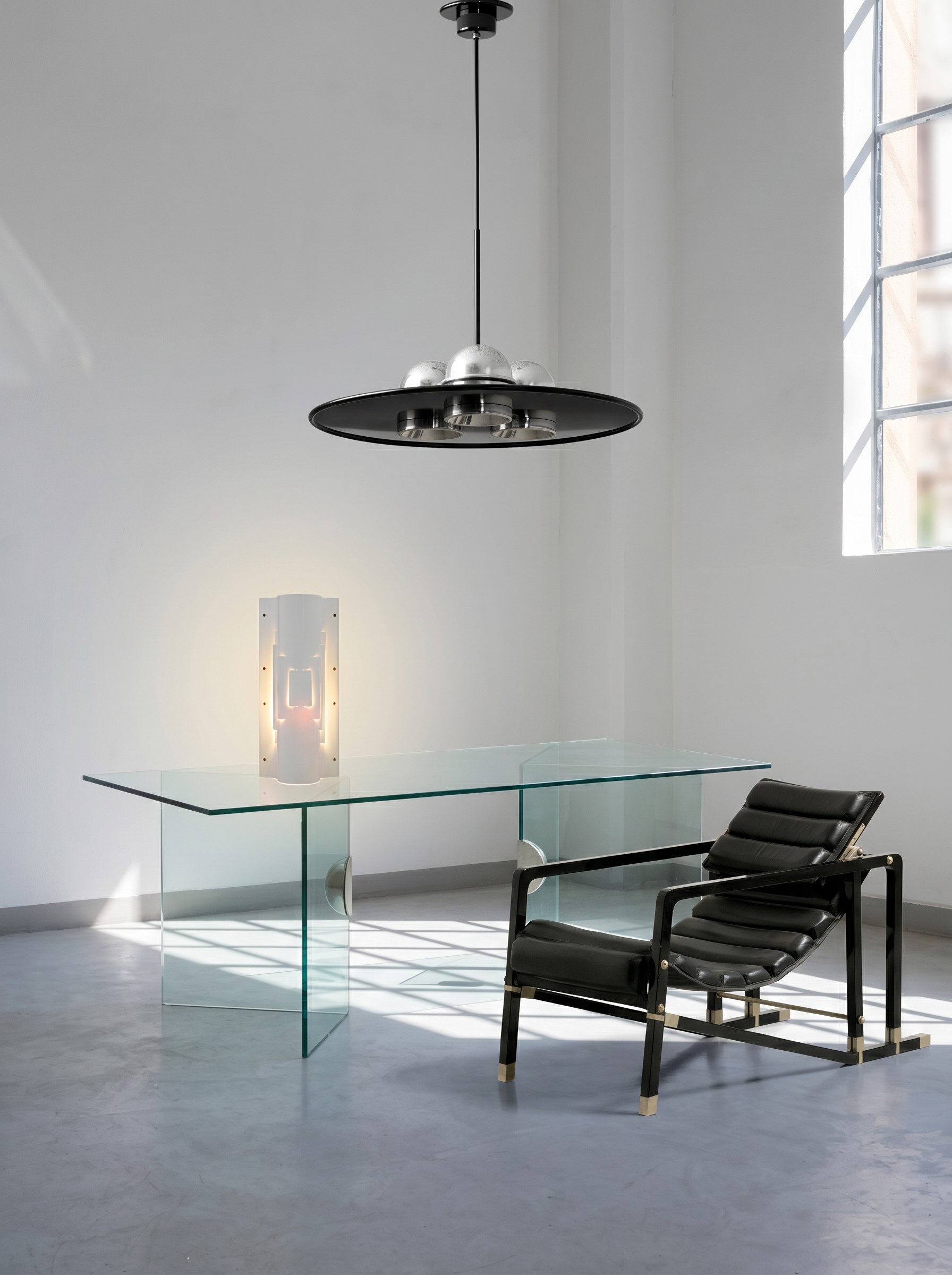 Ettore Sottsass - Lampada a sospensione mod. Lampros 19022