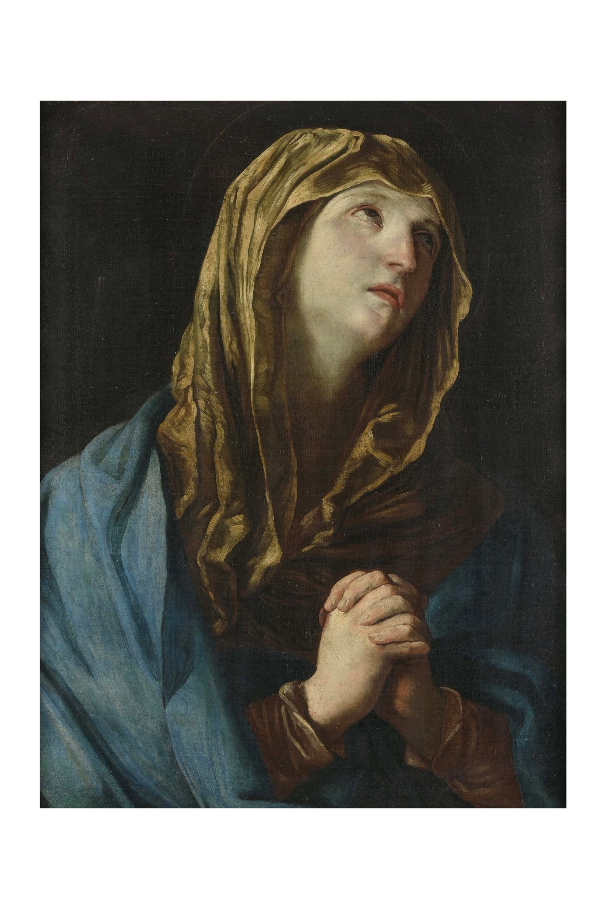 Scuola emiliana del XVII-XVIII secolo, Madonna orante, olio su tela