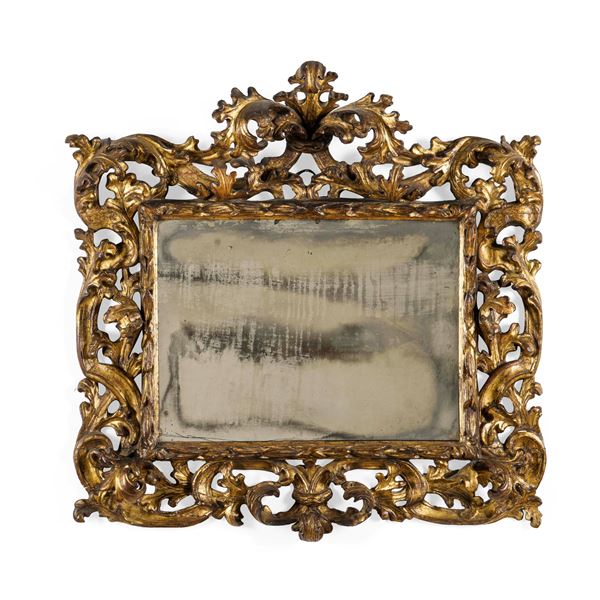 Specchiera a cartoccio. Emilia, XVII-XVIII secolo