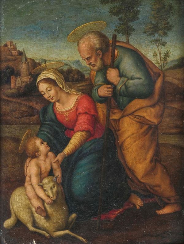 Sacra Famiglia con l'agnello