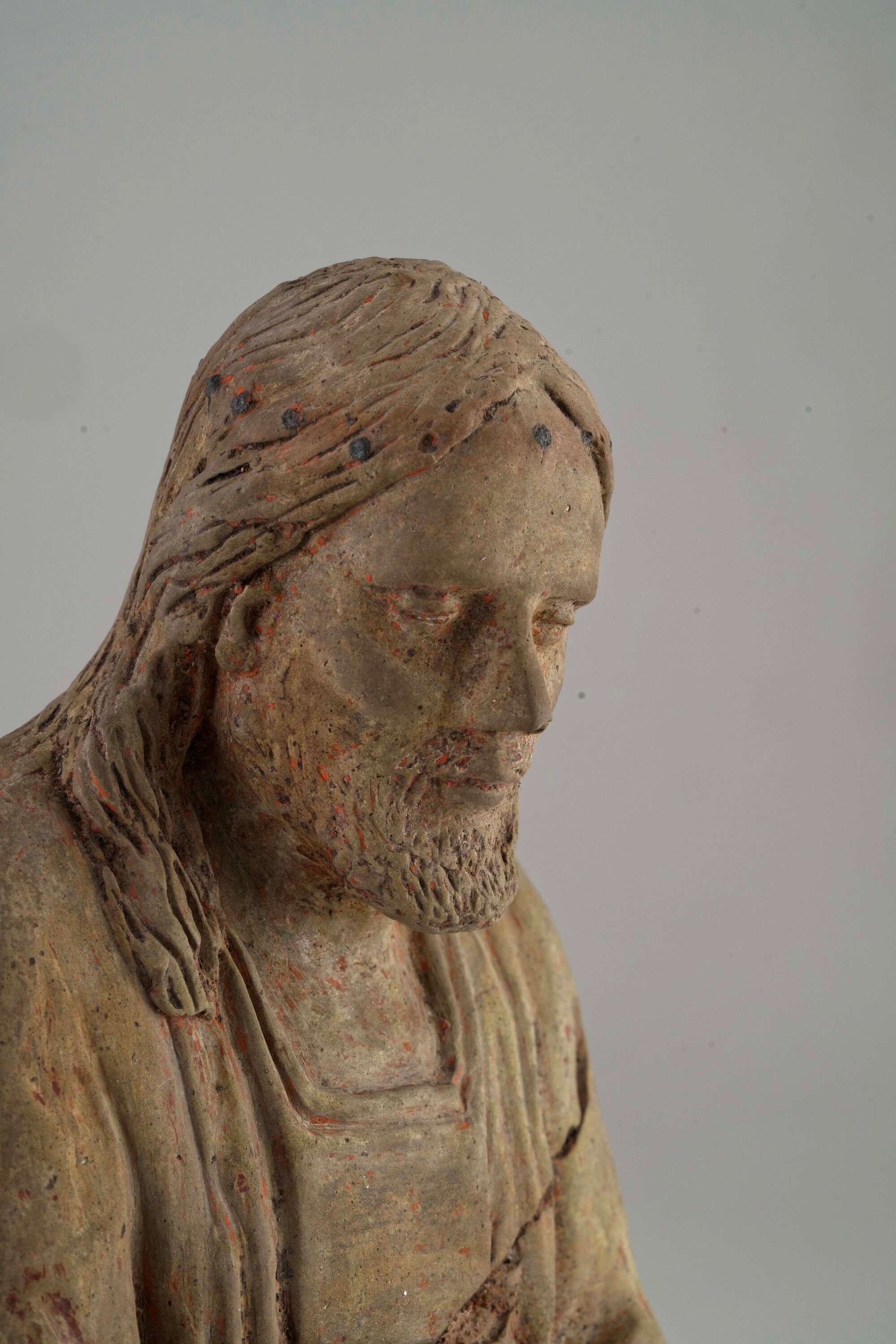Plasticatore italiano del XVIII secolo Cristo penitente