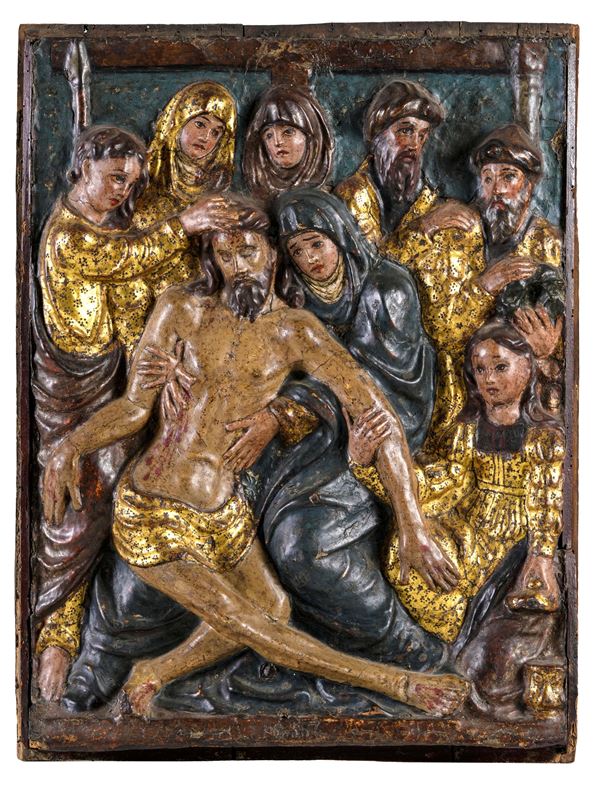 Compianto di Cristo. Arte lombarda o spagnola del XVI-XVII secolo
