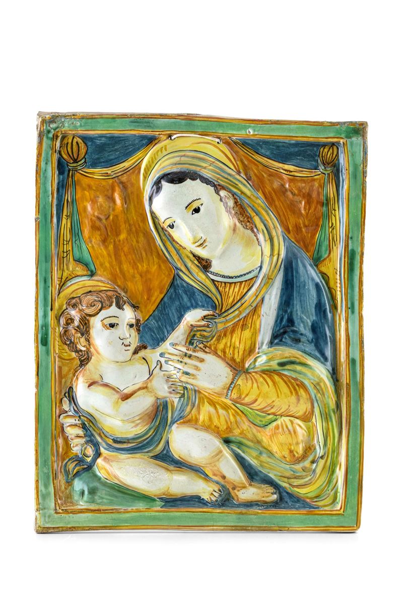 Targa devozionale. Umbria o Lazio, fine del XVIII secolo.  - Auction Italian Mansions - Cambi Casa d'Aste