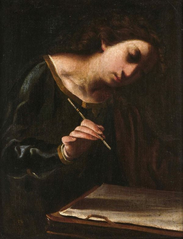 Scuola del XVII secolo Donna che scrive