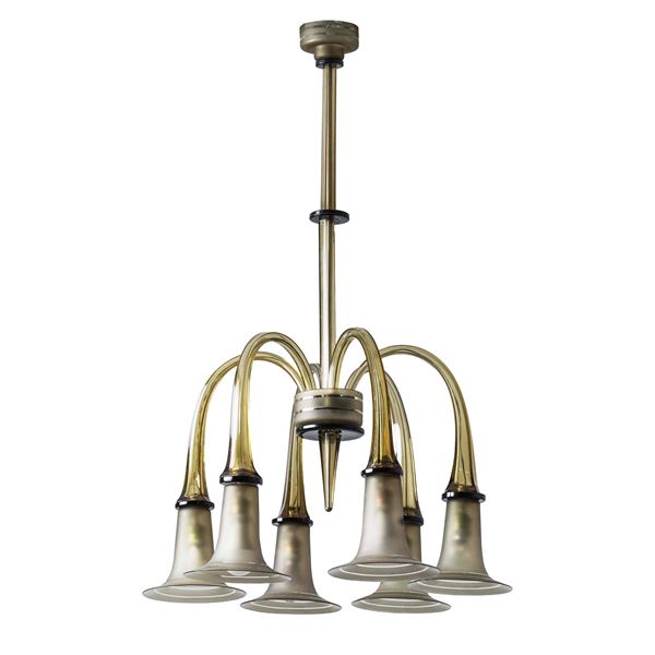 Lampada a sospensione. Murano, XX secolo