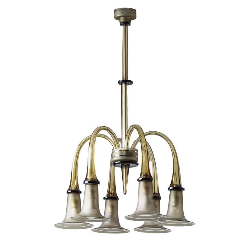 Lampada a sospensione. Murano, XX secolo  - Auction Italian Mansions - Cambi Casa d'Aste