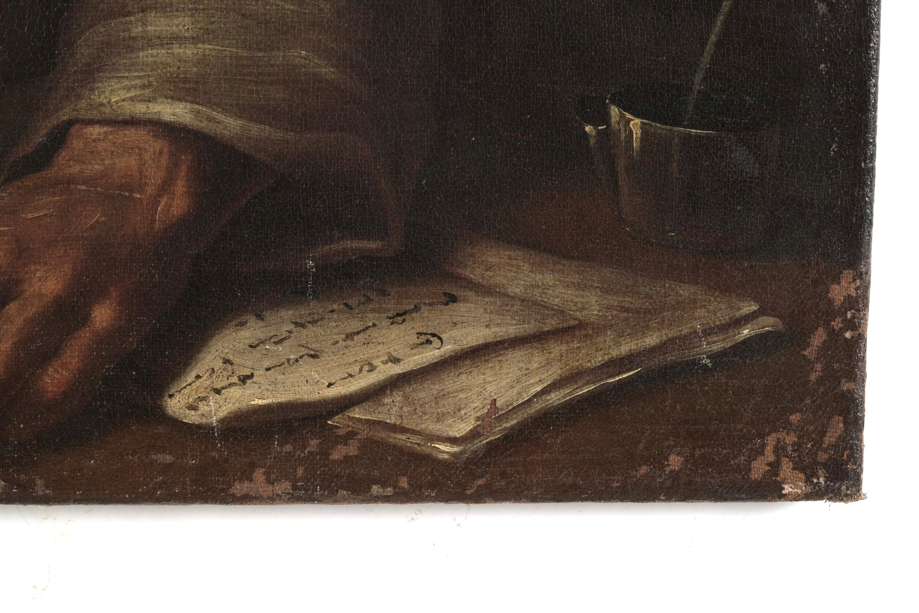 Bernhard Keilhau Detto Monsù Bernardo - Il sigillo della lettera, olio su tela