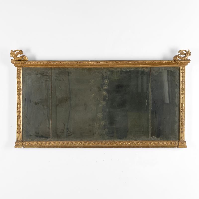 Caminiera in legno intagliato e dorato, XVIII-XIX secolo  - Auction Italian Mansions - Cambi Casa d'Aste
