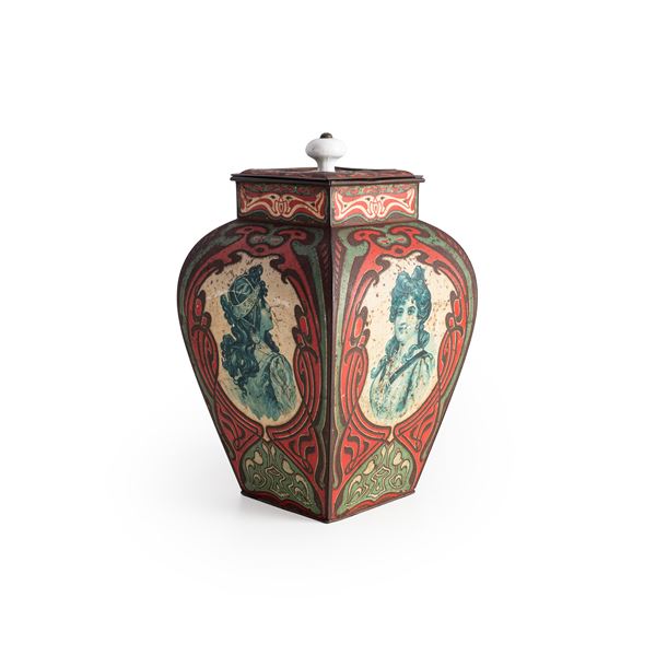 Vaso con coperchio. XX secolo