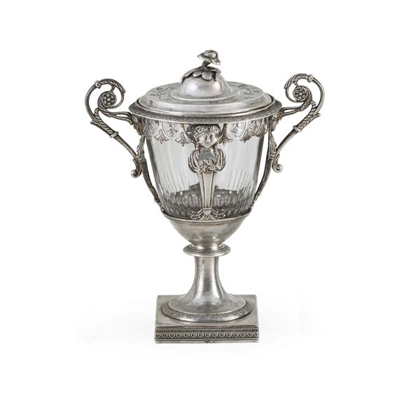 Compostiera Impero<BR>Parigi 1809-1819 marchio dell’argentiere Jean-Pierre Bibron
