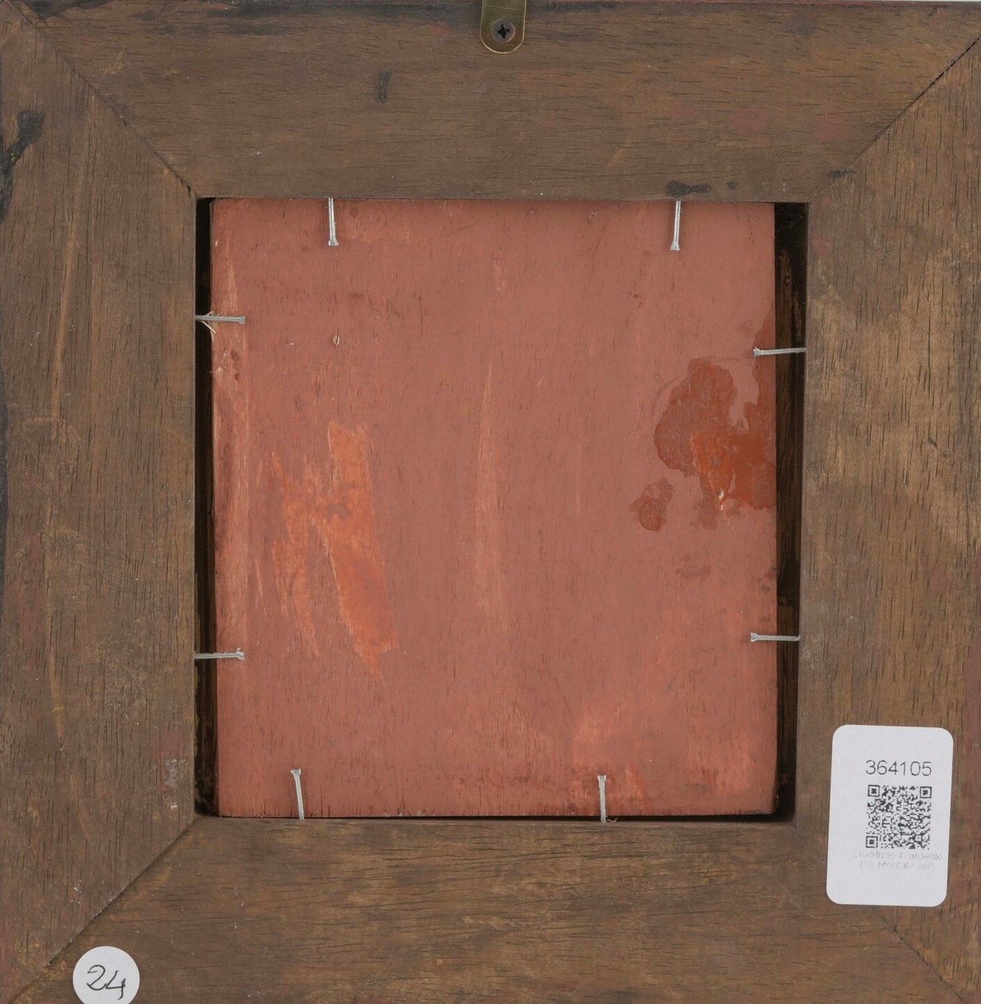 Crocifisso in argento. Arte italiana del XX secolo, apparentemente privo di punzonatura