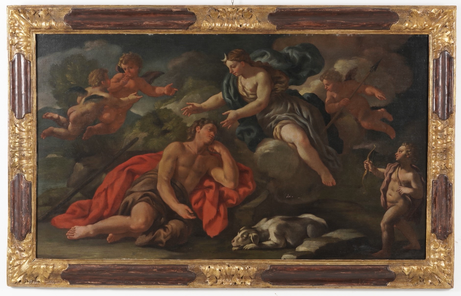 Paolo De Matteis Bottega di - Diana ed Endimione dormiente, olio su tela