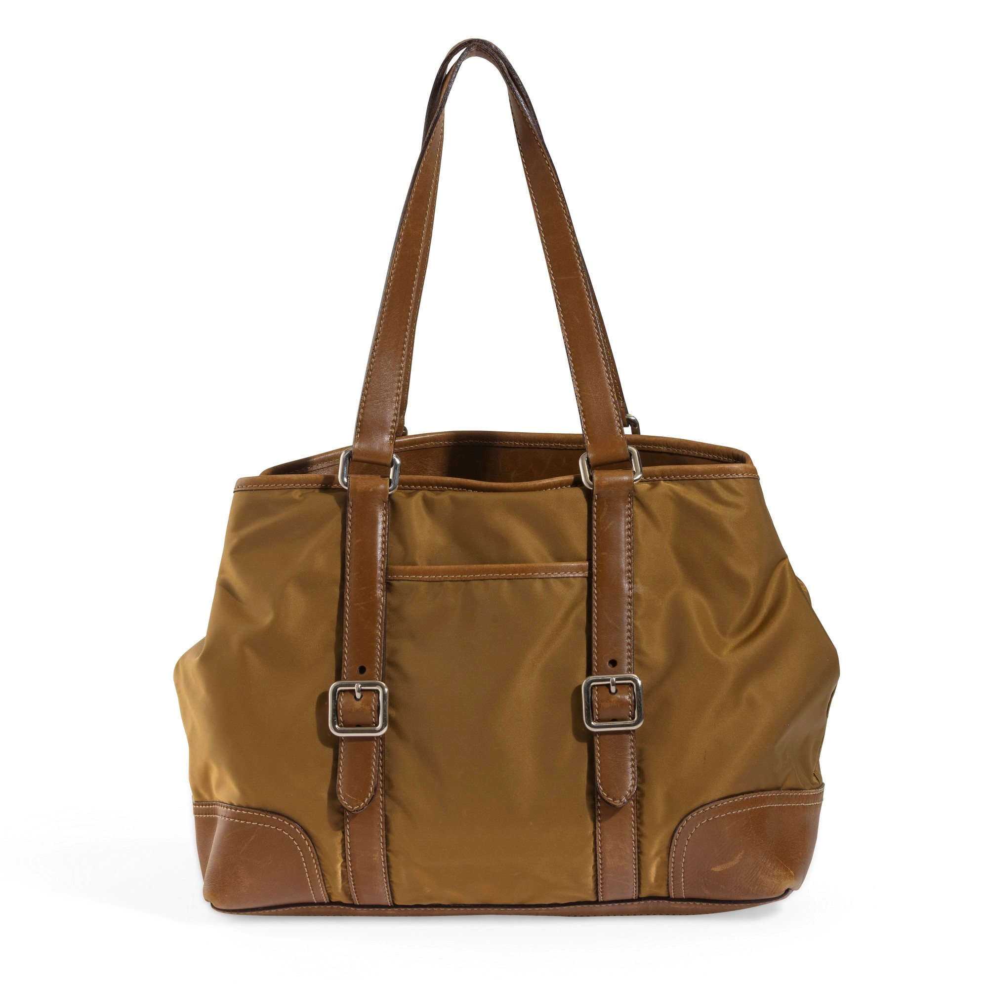 Prada - Borsa in nylon con inserti in pelle