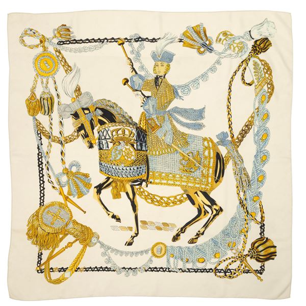 Hermès - Foulard "Les Timbalier"