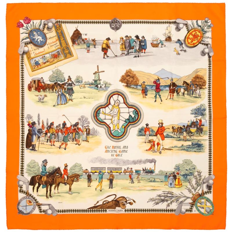 Foulard "The Royal and Ancient Game of Golf"